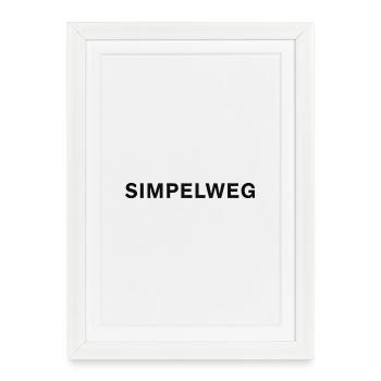 Simply – Flemish Simplicity - Framed poster (27 × 37 cm) - white - Front