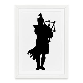 Scotsman - Affiche encadrée (27 × 37 cm) - blanc - Devant