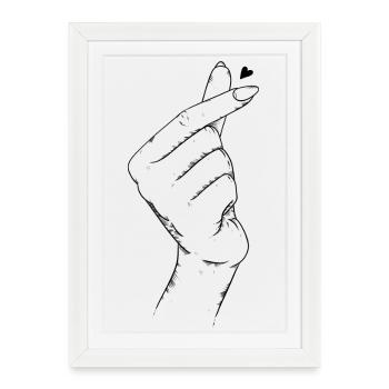 Korean Heart - Framed poster (27 × 37 cm) - white - Front