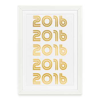Or 2016 - Affiche encadrée (27 × 37 cm) - blanc - Devant