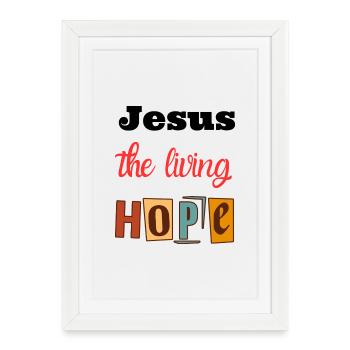 Joie de vivre Hope Design - Framed poster (27 × 37 cm) - white - Front