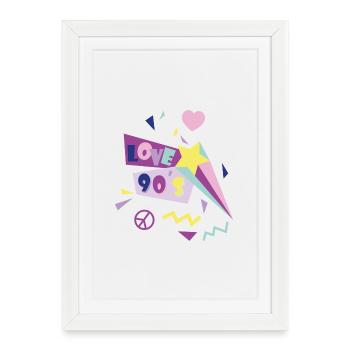 90s - Framed poster (27 × 37 cm) - white - Front