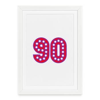 HAPPY BIRTHDAY. JOYEUX ANNIVERSAIRE. ANNIVERSAIRE. - Affiche encadrée (27 × 37 cm) - blanc - Devant