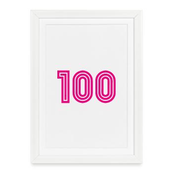 HAPPY BIRTHDAY. HAPPY BIRTHDAY. ANNIVERSARY. - Framed poster (27 × 37 cm) - white - Front