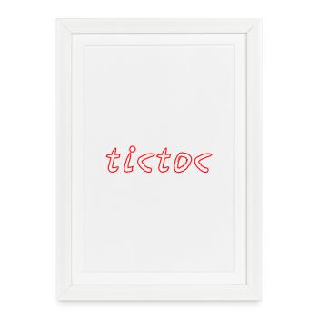 tictoc - Framed poster (27 × 37 cm) - white - Front