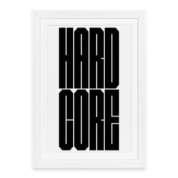 Hardcore - Framed poster (27 × 37 cm) - white - Front