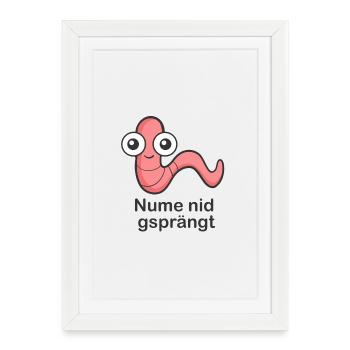 Nume nid gsprängt - Affiche encadrée (27 × 37 cm) - blanc - Devant