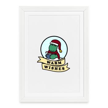 Dolly Warm Wishes - Affiche encadrée (27 × 37 cm) - blanc - Devant