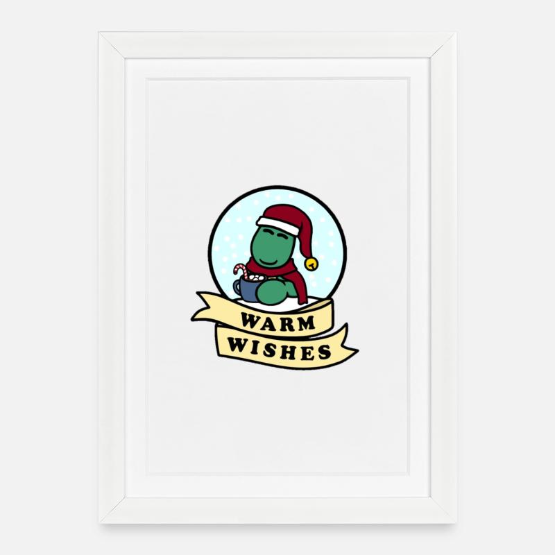 Dolly Warm Wishes - Framed poster (27 × 37 cm) - white