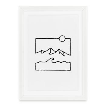 Awaiting design - Framed poster (27 × 37 cm) - white - Front