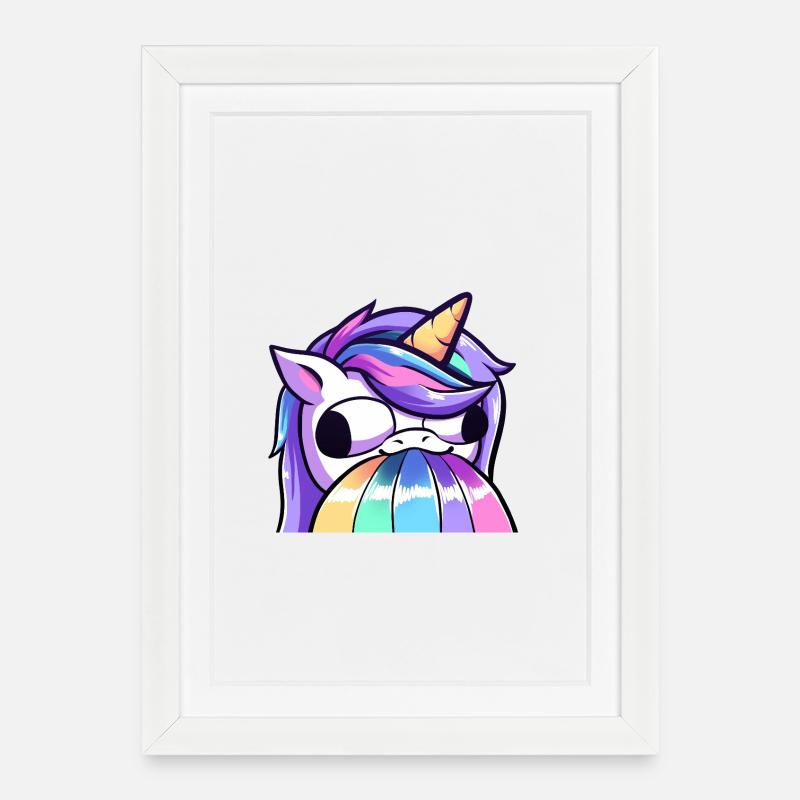 Lya derp - Affiche encadrée (27 × 37 cm) - blanc