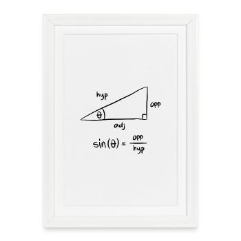 Formula Power – Math, Physics & Chemistry Shirt - Framed poster (27 × 37 cm) - white - Front