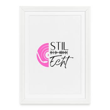 StyleReal BaseLogo - Framed poster (27 × 37 cm) - white - Front