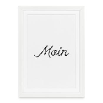 MOIN – Maritime rope design for coastal children - Framed poster (27 × 37 cm) - white - Front