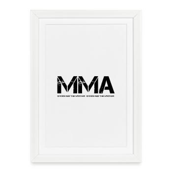MMA - Framed poster (27 × 37 cm) - white - Front