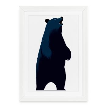 Black Bear - Framed poster (27 × 37 cm) - white - Front