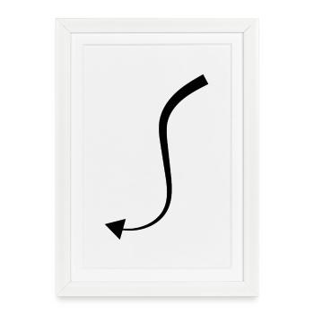 Devil Tail - Framed poster (27 × 37 cm) - white - Front