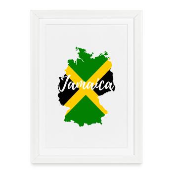 Germany goes Jamaica - Framed poster (27 × 37 cm) - white - Front