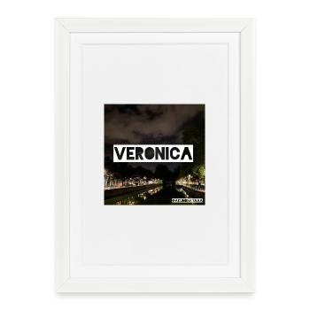 SINGLE VERONICA - Affiche encadrée (27 × 37 cm) - blanc - Devant