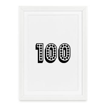 HAPPY BIRTHDAY. HAPPY BIRTHDAY. ANNIVERSARY. - Framed poster (27 × 37 cm) - white - Front