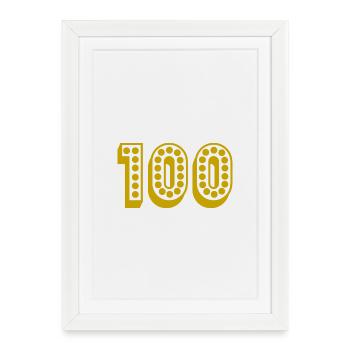 HAPPY BIRTHDAY. HAPPY BIRTHDAY. ANNIVERSARY. - Framed poster (27 × 37 cm) - white - Front