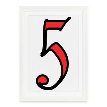 HAPPY BIRTHDAY. HAPPY BIRTHDAY. ANNIVERSARY. - Framed poster (27 × 37 cm) - white - Front