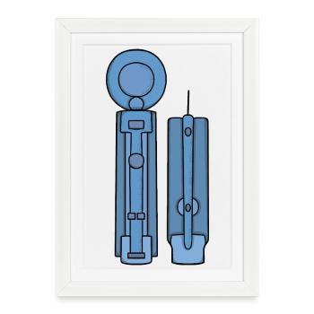 Glucose Lancets - Framed poster (27 × 37 cm) - white - Front