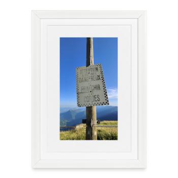 Be careful not to cross the ropes! - Framed poster (27 × 37 cm) - white - Front