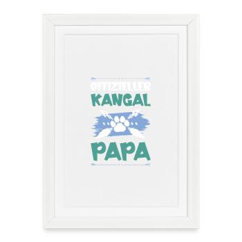 Kangal dog dad - Framed poster (27 × 37 cm) - white - Front