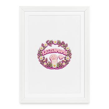 CatMom - Framed poster (27 × 37 cm) - white - Front