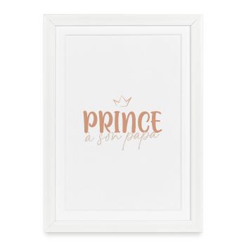 Prince to his dad - Framed poster (27 × 37 cm) - white - Front