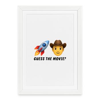 Motif de super-héros de chien robot - Affiche encadrée (27 × 37 cm) - blanc - Devant