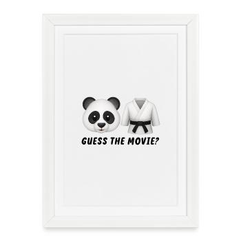 Guess the Movie Funny Humorous - Framed poster (27 × 37 cm) - white - Front