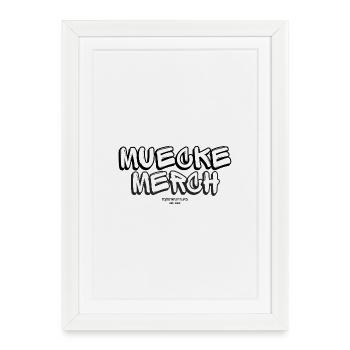 Muecke Merch - Framed poster (27 × 37 cm) - white - Front