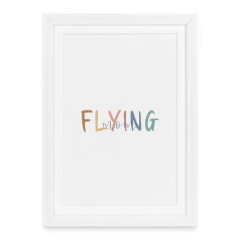 Cadeau pour l’hôtesse de l’air - Cadeau de la fête des mères - Affiche encadrée (27 × 37 cm) - blanc - Devant