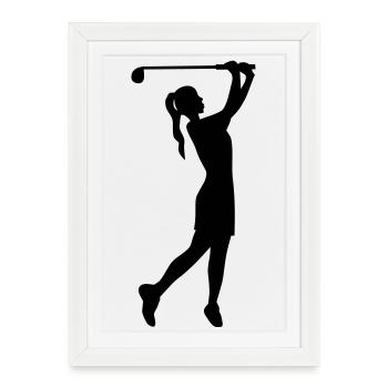 golf - Framed poster (27 × 37 cm) - white - Front