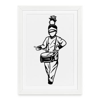 Little Drummer - Framed poster (27 × 37 cm) - white - Front