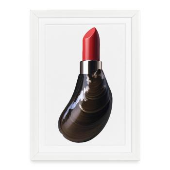 ROUGE À MOULE - Bellegique - Affiche encadrée (27 × 37 cm) - blanc - Devant