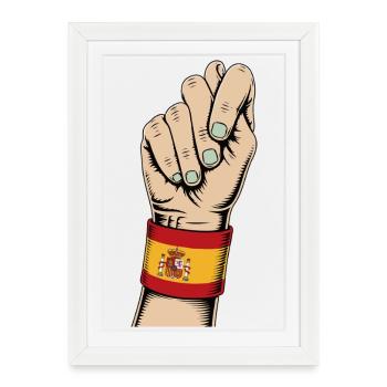 Figa Española Amulet Protector Against Evil - Framed poster (27 × 37 cm) - white - Front