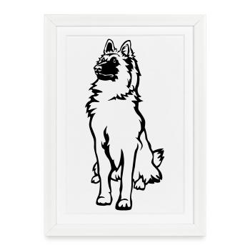Tervuren - Affiche encadrée (27 × 37 cm) - blanc - Devant