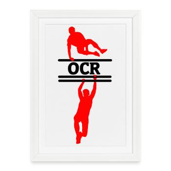 Mouvement OCR – Conception de Saut et Suspension - Affiche encadrée (27 × 37 cm) - blanc - Devant
