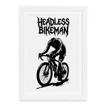 HeadlessBikeman_V2 - Affiche encadrée (27 × 37 cm) - blanc - Devant
