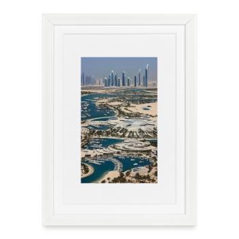 abu dhabi Abou Dabi - Affiche encadrée (27 × 37 cm) - blanc - Devant