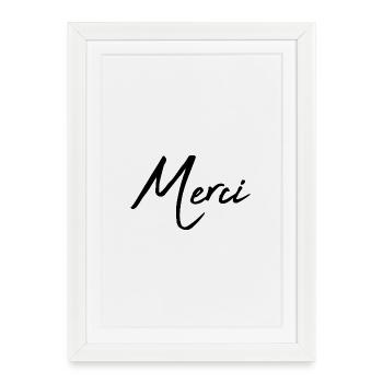 THANK YOU. MISTRESS. HEART. MASTER. THANK YOU MISTRESS. - Framed poster (27 × 37 cm) - white - Front