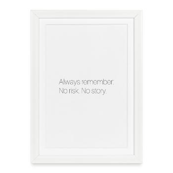 Motivational saying - Framed poster (27 × 37 cm) - white - Front