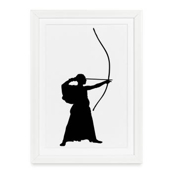 bogenschuetze_1 - Affiche encadrée (27 × 37 cm) - blanc - Devant