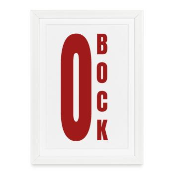 Zero Buck, 0 Buck, No Desire, Motivation - Framed poster (27 × 37 cm) - white - Front