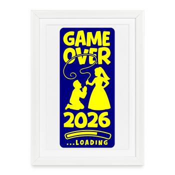 Fin du Mariage 2026 - Affiche encadrée (27 × 37 cm) - blanc - Devant
