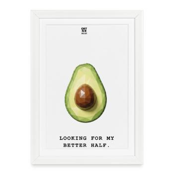 Avocado - Framed poster (27 × 37 cm) - white - Front