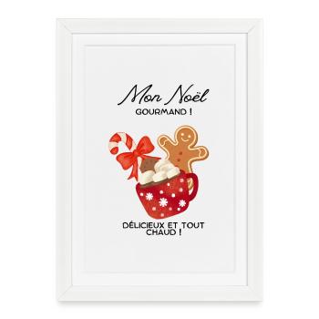 Joyeux_noel_gourmand-_Pain of spices - Framed poster (27 × 37 cm) - white - Front